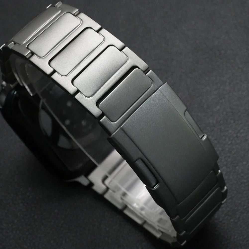 Титановый металлический ремешок для Apple Watch Ultra2 49 мм, деловой ремешок для iWatch Series 9 8 7 45 мм 6 5 4 Se 44 мм, роскошный браслет из сплава