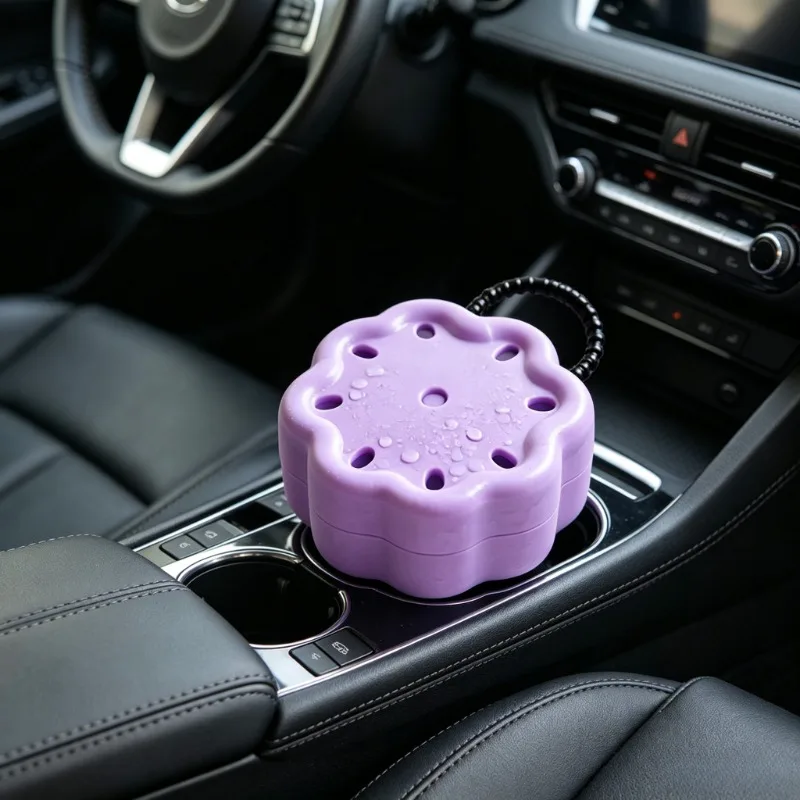 Multifunctional Suction-Cup Silicone Storage Box Portable Car Air Freshener with Drainage Design Ideal for Various Storage Needs