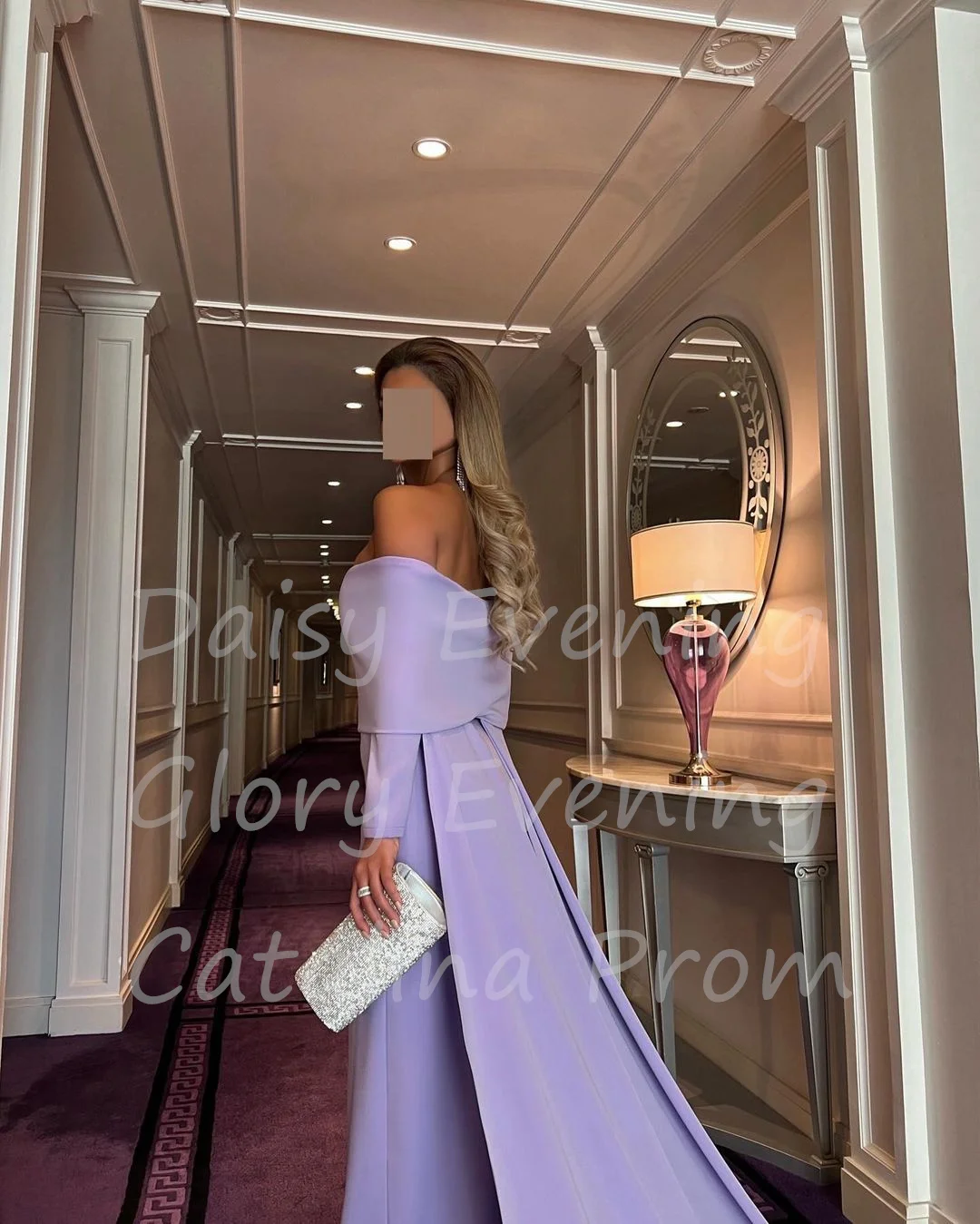 Off Shoulder Luxury Prom Gown Saudi Arabia Formal Long for Women Evening Dress Cocktail Occasion Suitable Request Party Wedding