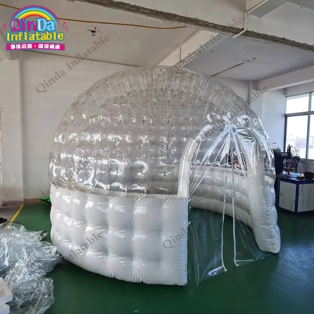 

Starry Sky Clear Inflatable Hotel House Clear Inflatable Bubble Dome Tent For Restaurant
