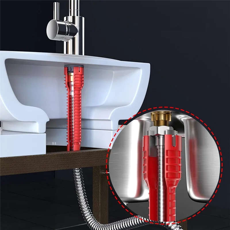 

ABFI Multifunctional Kitchen Faucet Sink Basin Wrench For Tight Spaces Installation And Repairs Tools