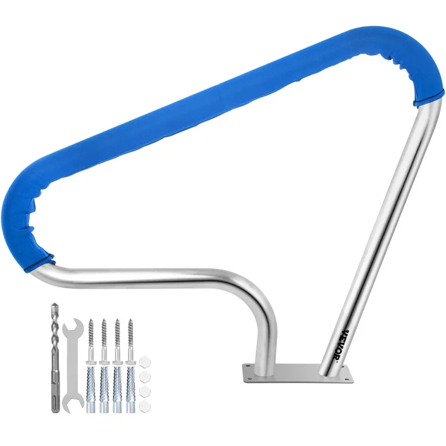 

Pool Rail 39x32 Pool Railing 304 Stainless Steel 250LBS Load Capacity Silver Rustproof Pool Handrail Humanized Swimming Pool H