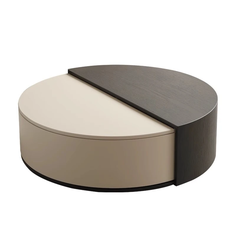 

small apartment round multi-functional storage coffee table modern minimalist household living room minimalist