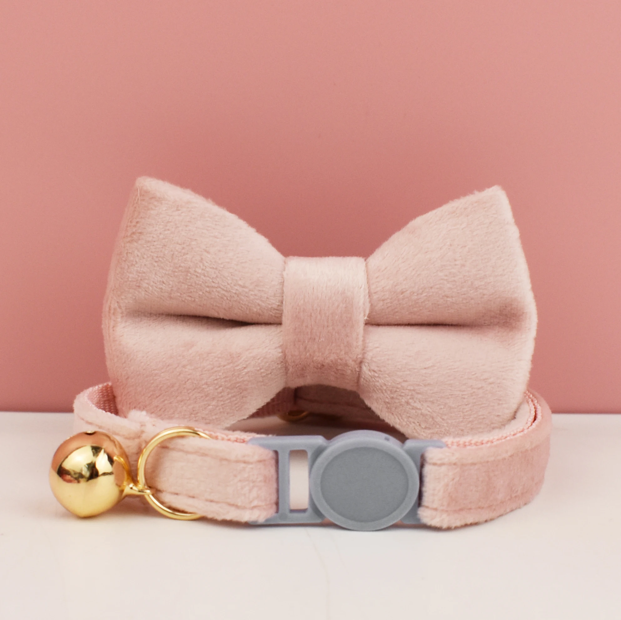 Cat Collar Bowknot Adjustable Safety Personalized pet collar Customized Name Soft