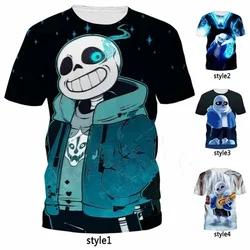 Hot Vedio Game Undertale Sans Graphic T Shirts For Men Women 3D Print Casual Harajuku T Shirt Tops Short Sleeve Mens Tee Tops