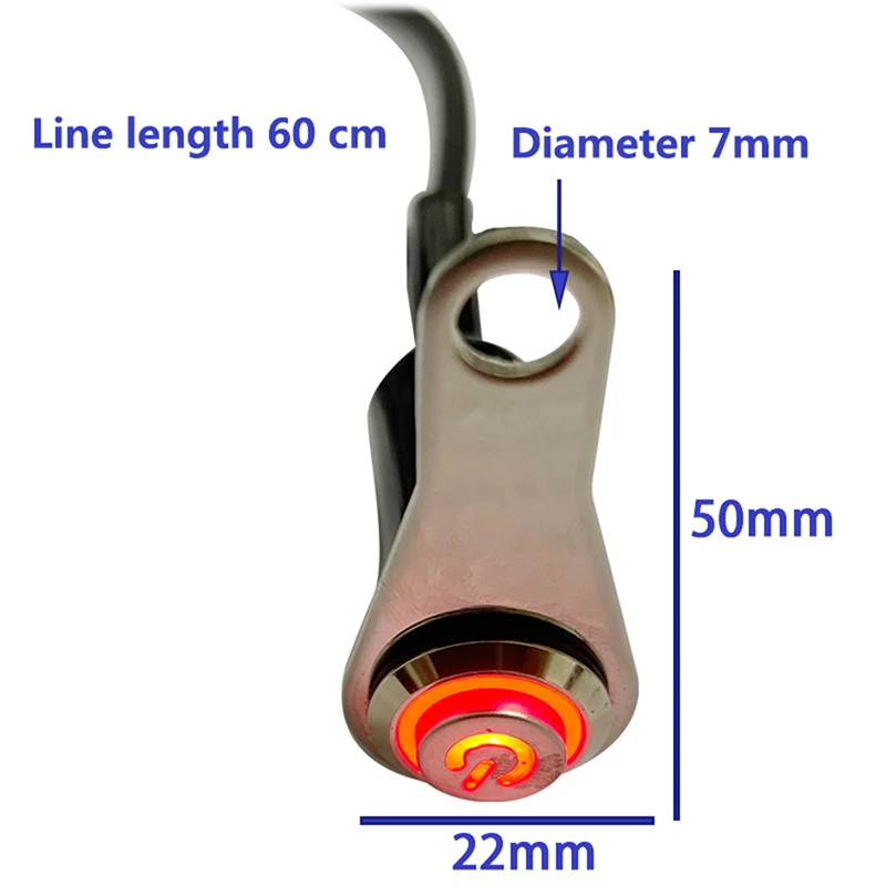 Motorcycle Switch on+off Handheld Aluminum Alloy Waterproof 12V Fog Lamp Motorcycle Horn Button Switch Motor Bike Accessories