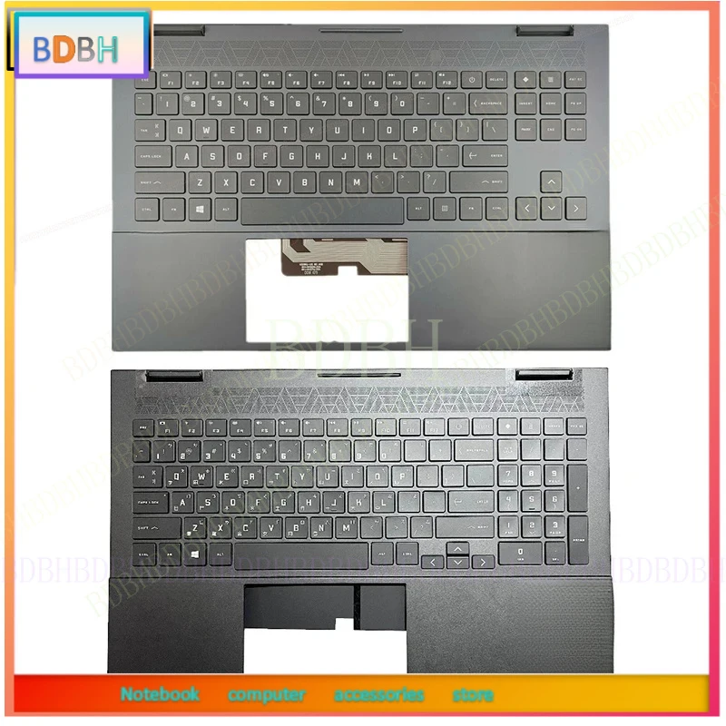NEW Top Case Keyboard for HP OMEN 6 15-EK 15-EN TPN-Q236 TPN-Q238 laptop RGB backlit keyboard palmrest upper cover replacement