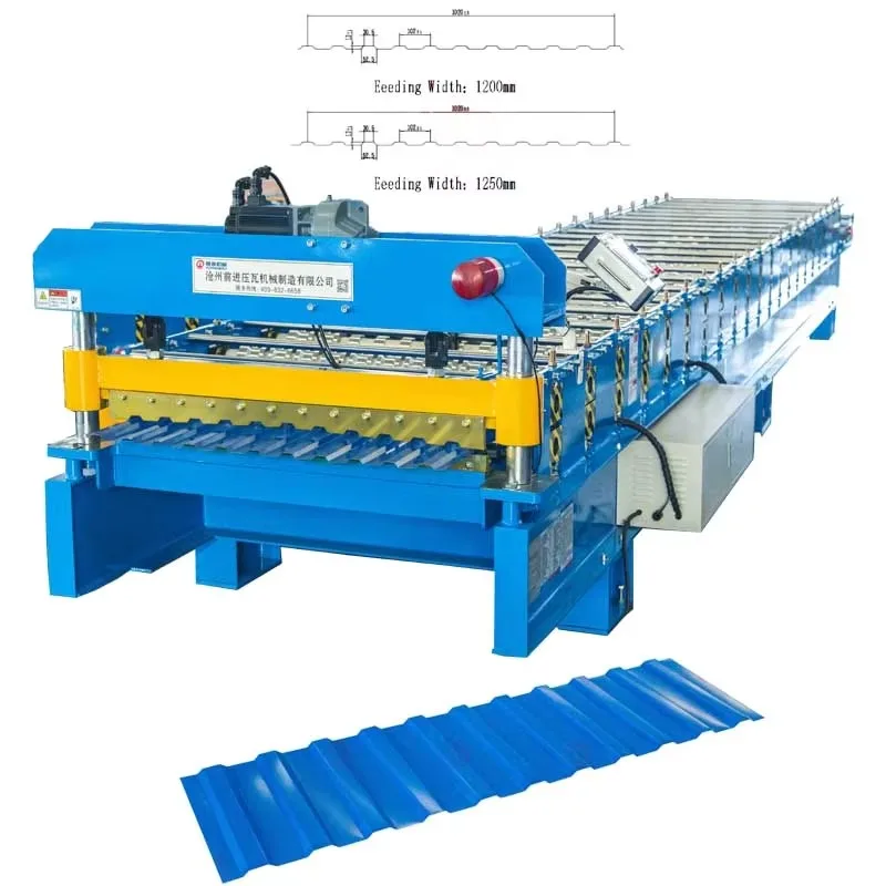 Trapezoid Roof Sheet Forming Machine Double Layer Roof Tile Roll Forming Machine Steel Sheet Cold Bending Equipment
