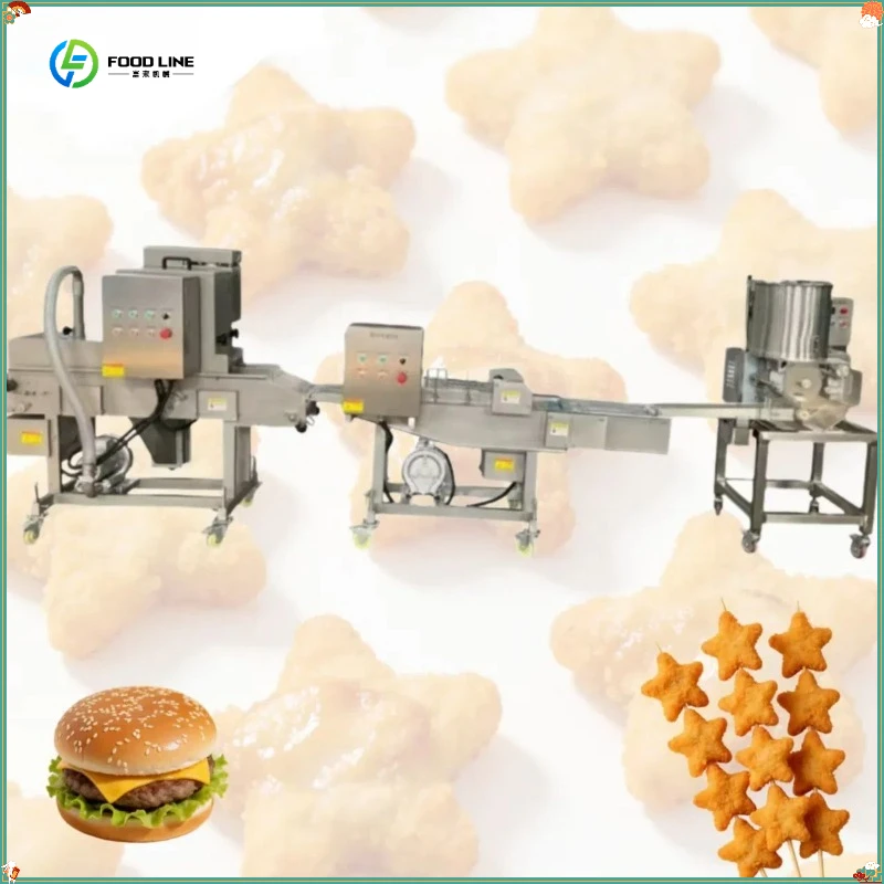Meat Pie Maker Automatic Beef Shrimp Meat Hamburger Burger Patty Production Line FL Customized
