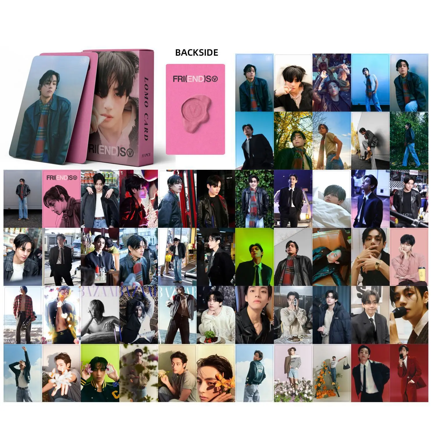 55pcs/set Kpop New Album Lomo Cards High Quality HD Double Side Print Photo Cards FRI(END)
