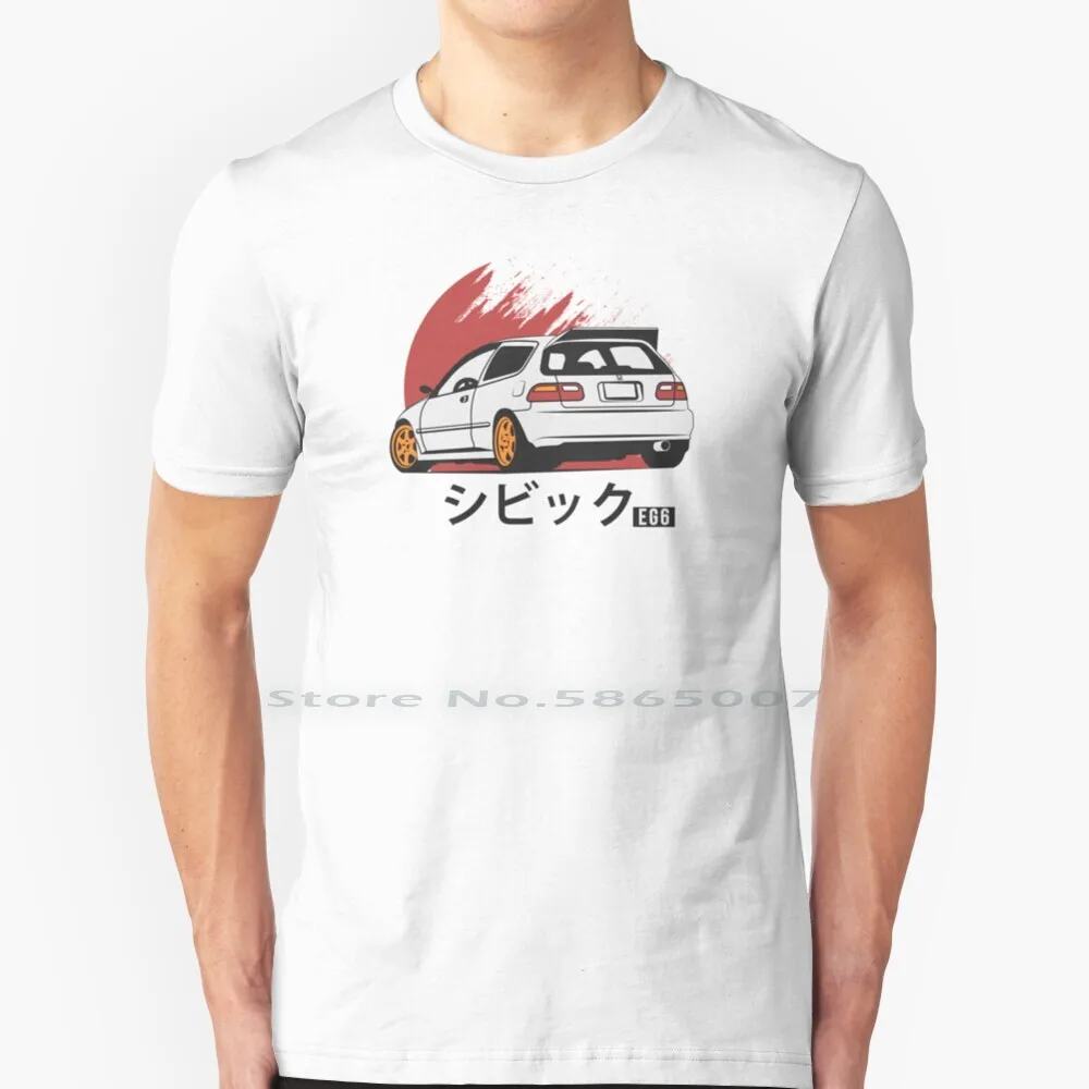 Eg6 T Shirt Cotton 6XL Civic Crx Hatch Vtec Power Dreams Eg Ek Ef Automotive Racecar Jdm Japanese Mugen Spoon Sun Type