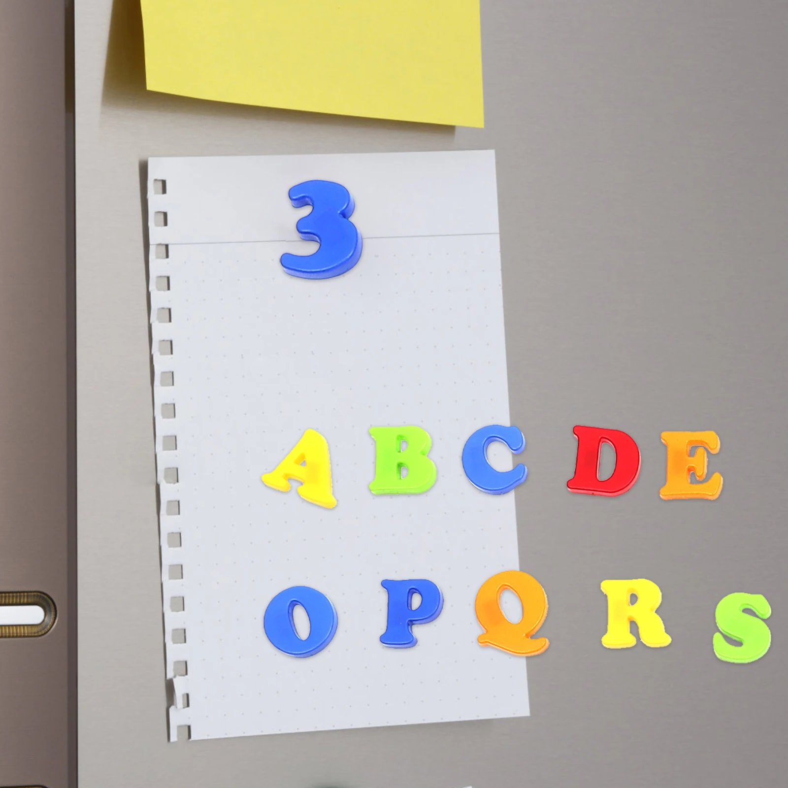 Autocollant magnétique avec chiffres de l'alphabet colorés, 78 pièces, aimants pour réfrigérateur, jouet éducatif pour enfants, aide à l'apprentissage, éducation précoce