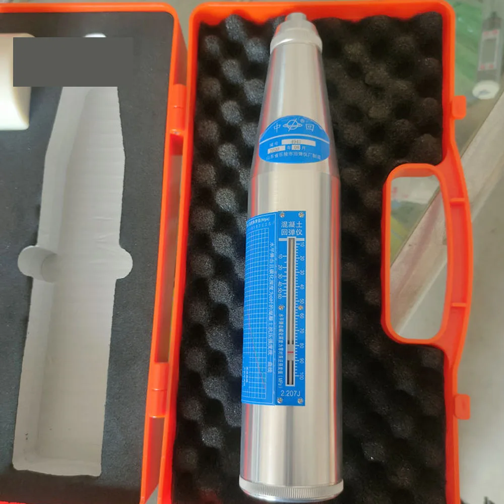 ZC3-A Silver Rebound Hammer For Mortar Sclerometer Zc3 Concrete Test Hammer Sliver Schmidt Hardness Tester