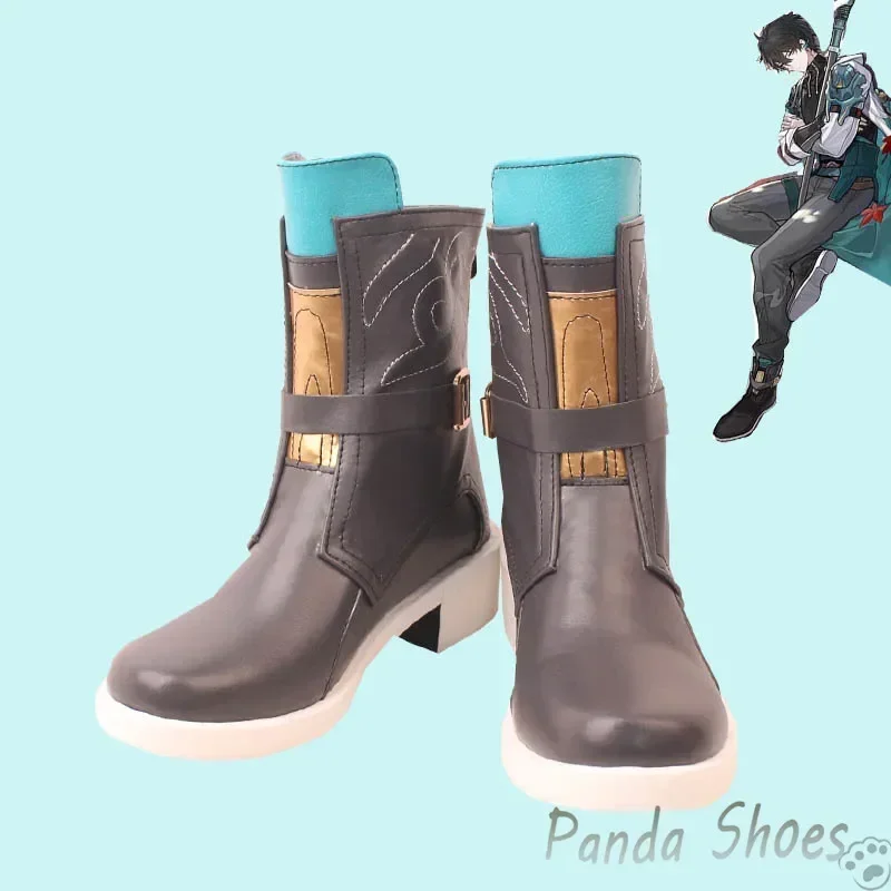 

Honkai Star Rail Dan Heng Обувь для косплея Аниме Игра Cos Длинные сапоги Danheng Косплей Костюм Опора Обувь для вечеринки на Хэллоуин