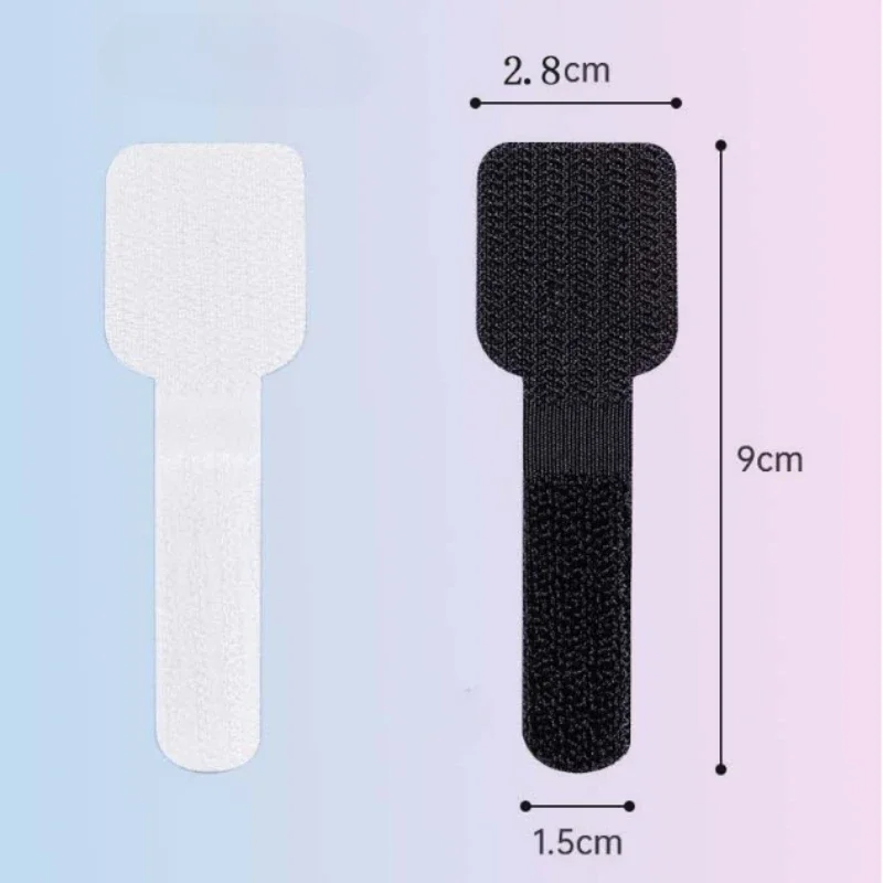 New Reusable Cable Ties Velcro Ties Self-Adhesive Power Cord Cable Holder Adjustable Cord Storage Desktop Organiser Manager