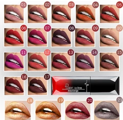 Pudaier Makeup Velvet Matte Liquid Lipstick Make Up Waterproof Long Lasting Lip Stick Tint Sexy Red Nude Purple Metallic Lips