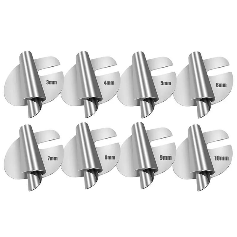 

AA63 HOT Universal Sewing Foot Set-Rolled Hemmer-[ 3-10Mm] Metal Hemming Tool For Home And Industrial Machines Presser