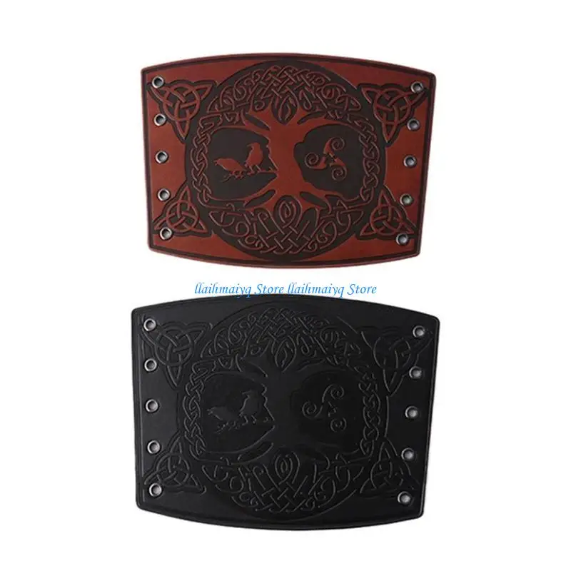 573B الرجال في العصور الوسطى تأثيري فارس القفاز قابل للتعديل الذاتي التعادل هول معصمه خمر