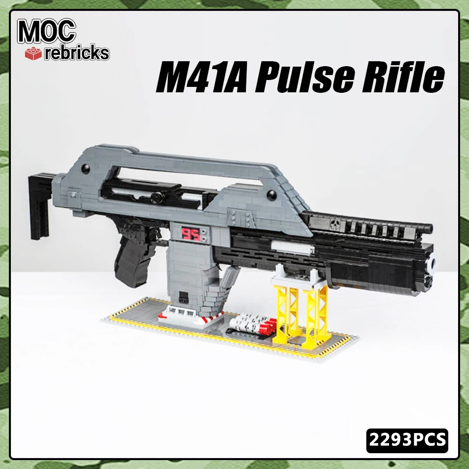 

Firearms Series MOC Bricks M41A Pulse Rifle Science Fiction Weapon Building Block Gun Assembly Model DIY Boy Toys Birthday Gifts