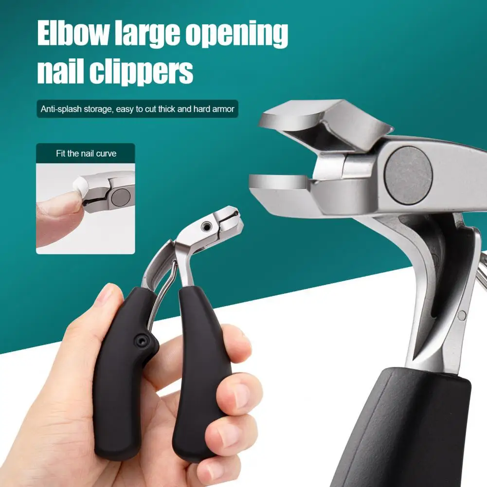 Nail Clippers for Thick Nails Heavy Duty Toenail Clippers with Collection Box Wide Wide Jaw Opening Fingernail Clipper