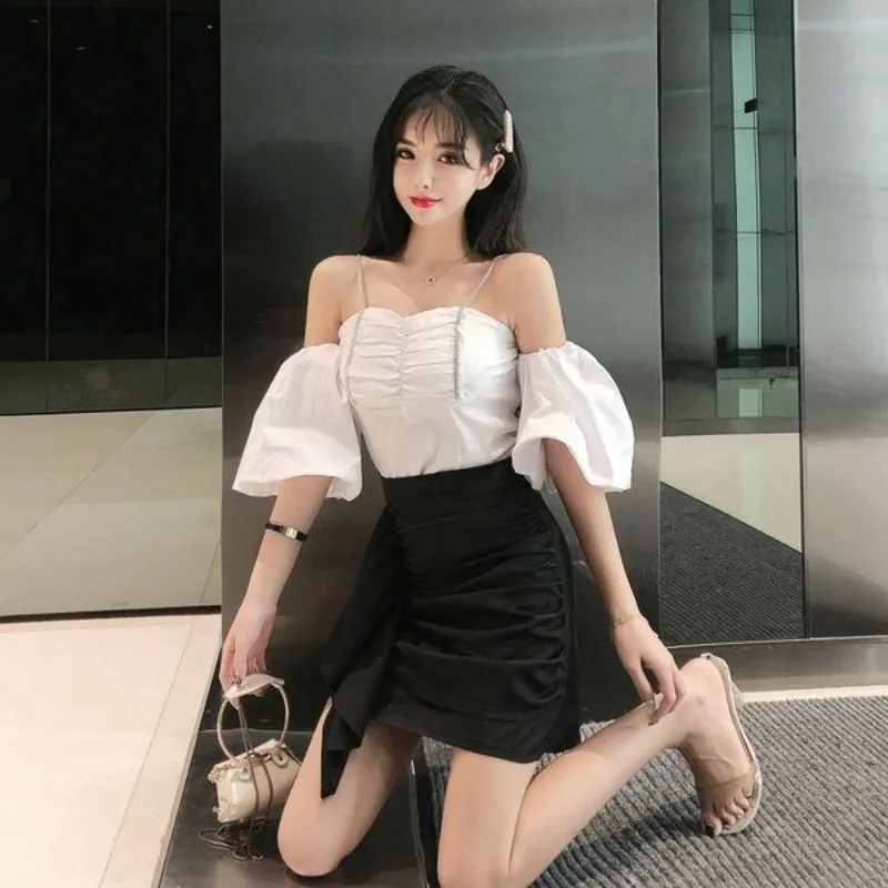 

Night Club Women's Two Skirt Piece Set Vacation 2025 New in Matching Sets The Function Formal Occasion Event Sexy Female Outfits