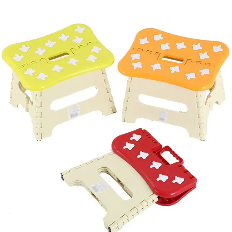 Foldable Step Stool Multi Purpose Home Kitchen Bedroom Easy Plastic Storage Practical Beach Convenient to Carry