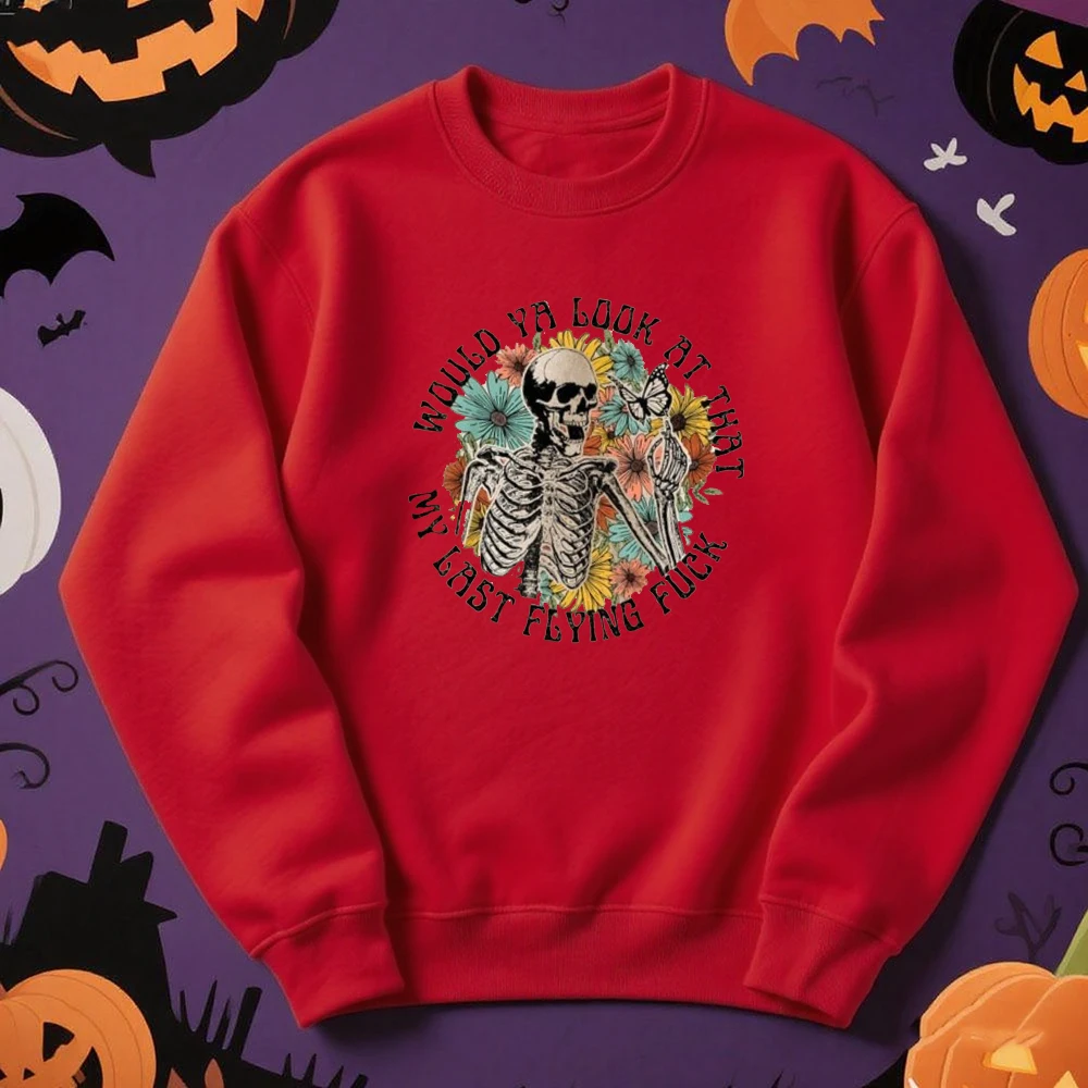 هالوين البلوز مضحك الهيكل العظمي هوديي مخيف الخريف سترة سوف نظر ذلك آخر تحلق المحملة القوطية الفكاهة هدية للجنسين