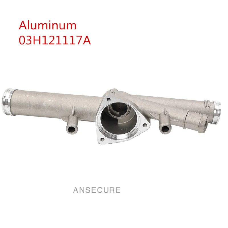 

Aluminum Engine Cooling Coolant Thermostat Housing For Audi Q7 VW Phaeton Touareg Passat CC EOS Superb 3.6 03H121117A