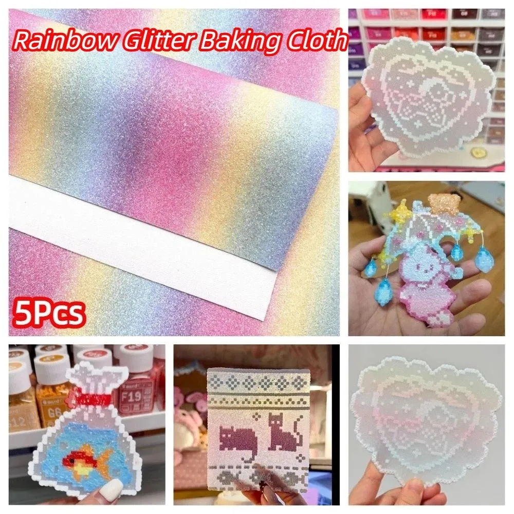 5-pecas-de-papel-de-cozedura-antiaderente-com-glitter-arco-Iris-e-efeito-gradiente-resistente-ao-calor-reutilizavel-para-diy-e-aplicacao-com-ferro-de-passar
