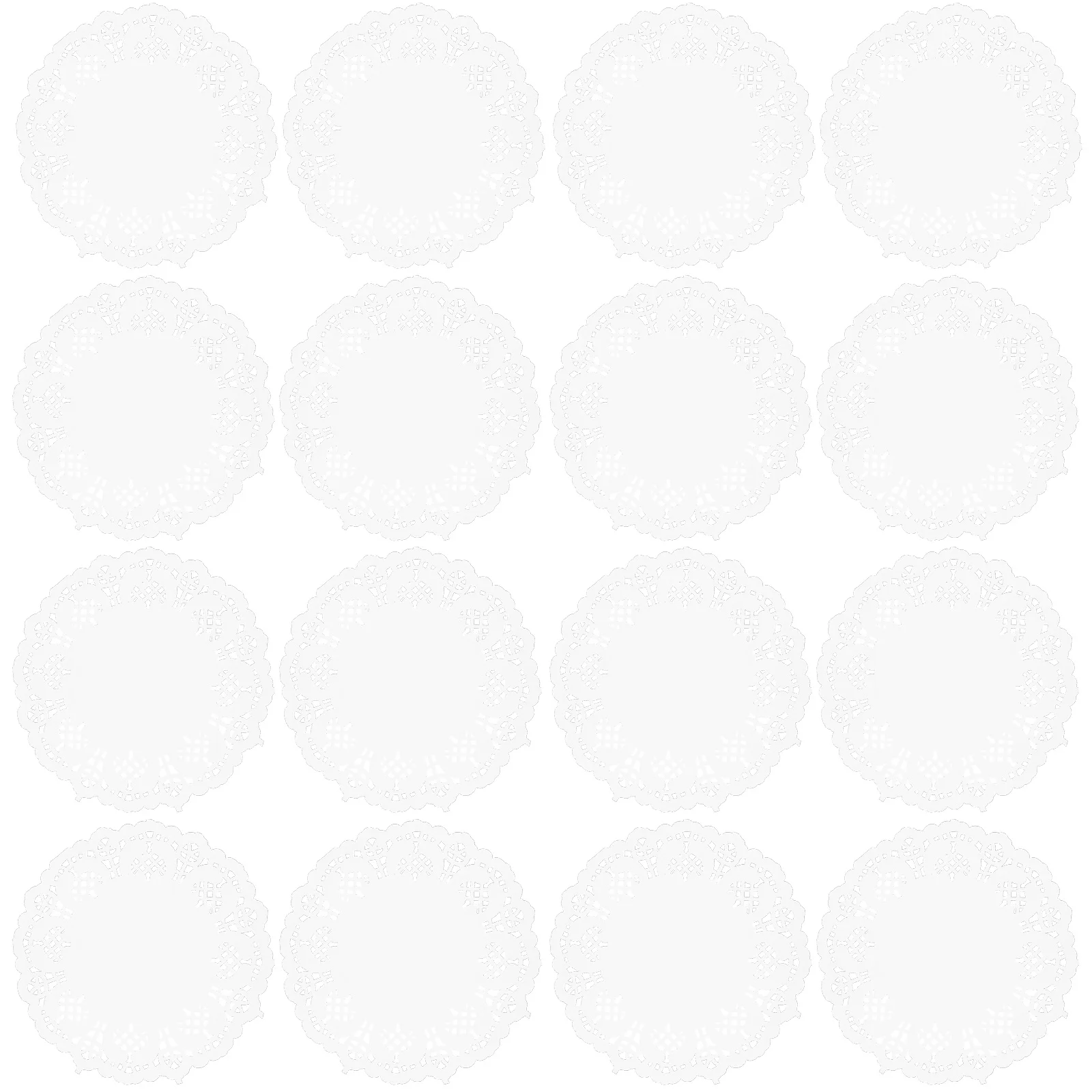 

100 Pcs Pad Paper Doilies Set Lace Food Pad 5 Inch Diameter Round Paper Doilies Absorbing Oil Placemats