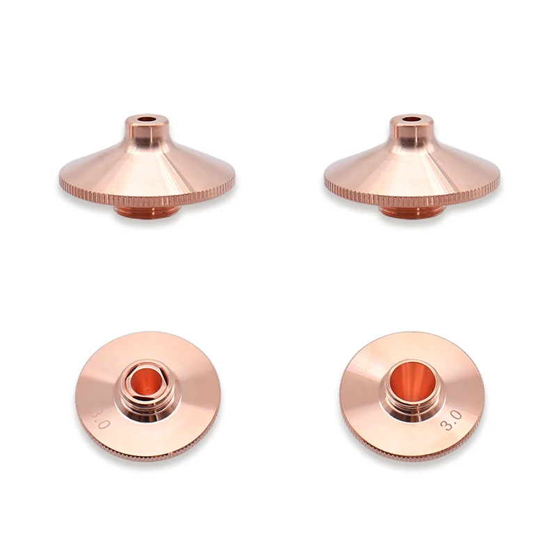 Ugello laser Raymach D28M11 WPCT Singolo strato 1.0 Doppio cromo WSX Ugelli anticollisione Cuspide di alta qualità Velocità eccessiva in rame rosso