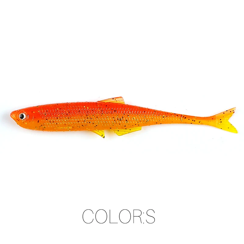 2023 Supercontinent Leanness ShadTeez 6 cm/8 cm Hecht Zander Predator Angeln 3D-Augen Weicher Köder Angelköder