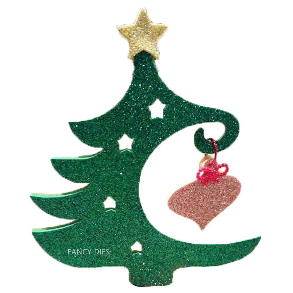 

New Large Christmas tree decoration Cutting Die Mold Wooden Knife Mould Suitable For Fustelle Cutters Diy Decoration