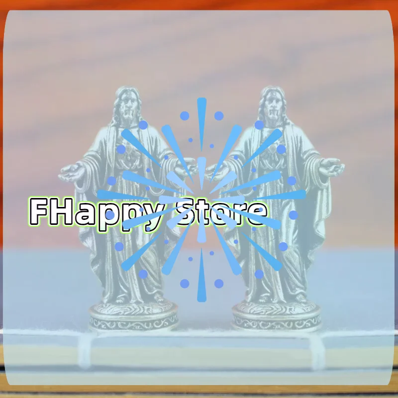 [MA]Brass Father Mary Staue Figurines Miniatures Desktop Ornaments Retro Metal Character Models Crafts Home Decor Accessories