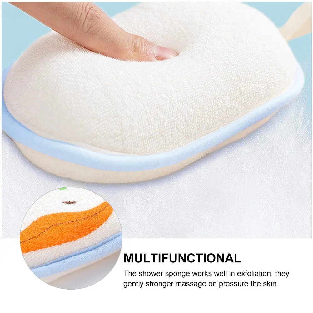 3 szt. Dziecięca gąbka do kąpieli z motywem kreskówkowym, miękka gąbka do szorowania ciała pod prysznic dla dzieci, gąbka do szorowania ciała dla niemowląt