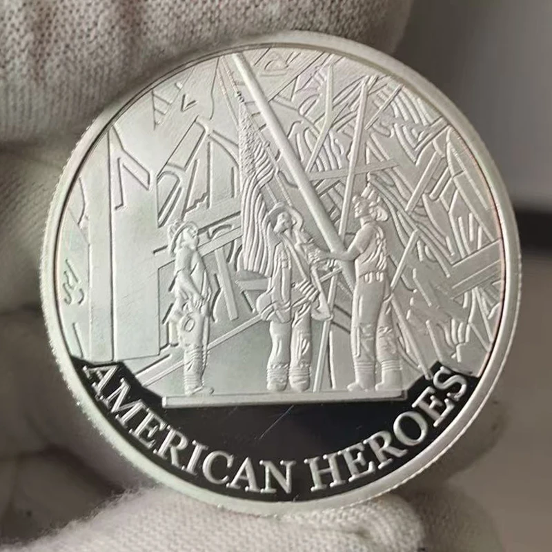 Sertember 11.2001 American Heroes Souvenir Collectible Gift In Memory of Those We Have Lost Silver Plated Commemorative Coin