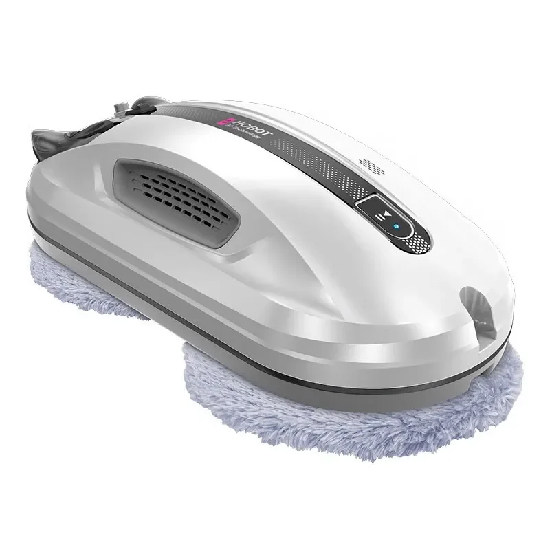 HOBOT R3 fully automatic household double-sided ultrasonic water spray glass cleaning robot for both wet and dry use.