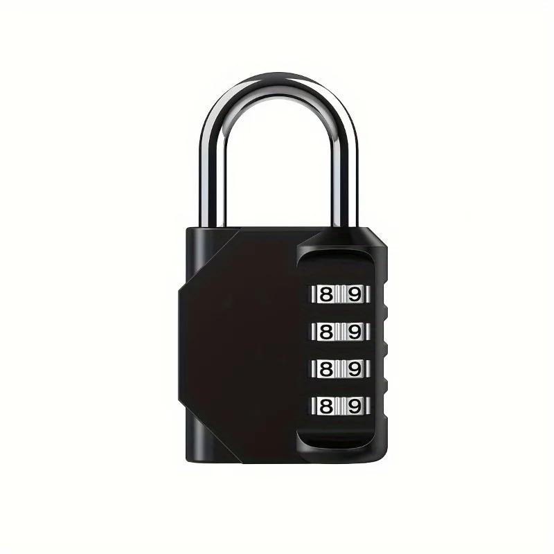 1pc/2pcs Combination Padlocks Lock Resettable 4-digit Padlock With Combination, Combo Lock For Toolbox School Employee Locker