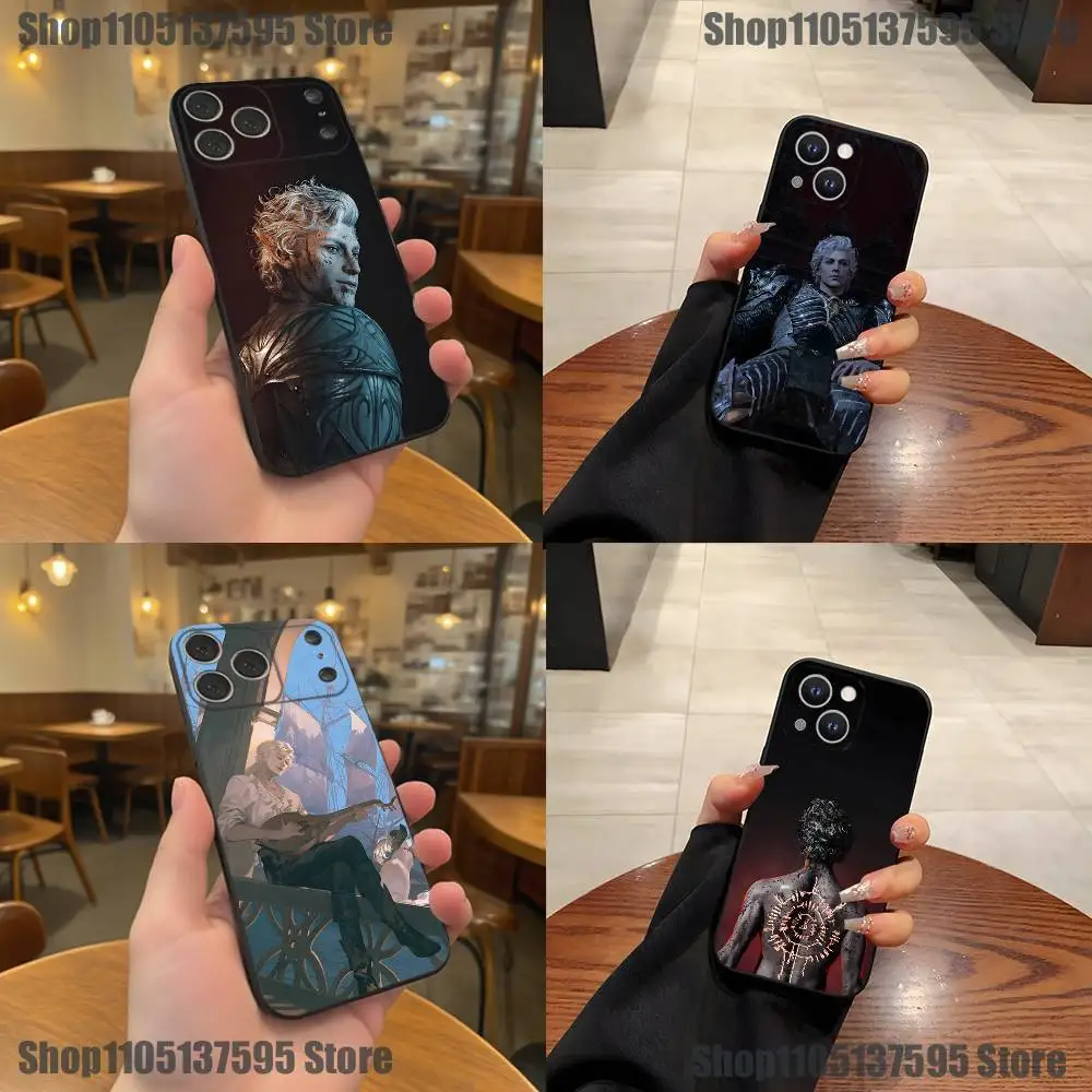 

Astarion B-Baldurs Gate 3 Phone Case For iPhone 17,16,15,14,13,12,11,Pro,XS,Max,XR,Plus,E,SE4,Mini Black Soft Cover