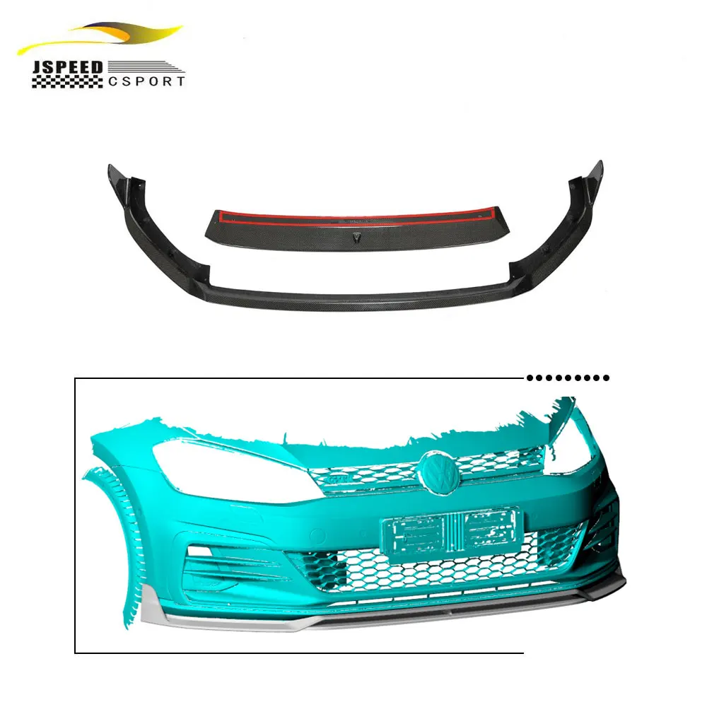 

Подходит для переднего спойлера из углеродного волокна. Подходит для 4-дверного Volkswagen Golf 7.5 GTI хэтчбек 2017-2019 гг.