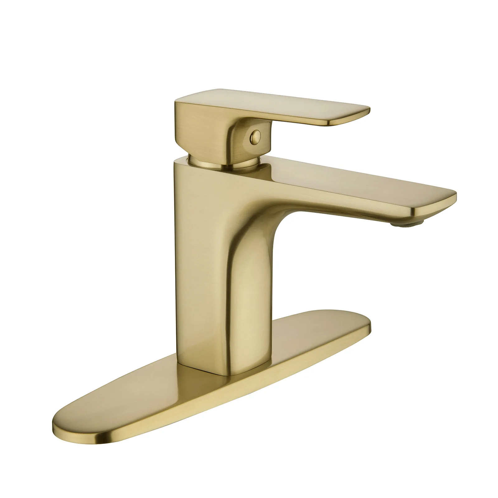 

Household wash basin faucet splash-proof all-copper brushed gold hot and cold