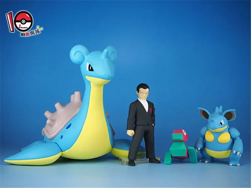 شخصية الحركة الأصلية SCALEWORLD Lapras Giovanni Nidoqueen PB Soul المحدودة الشكل 1 إلى 20 نموذج محاصر الديكور