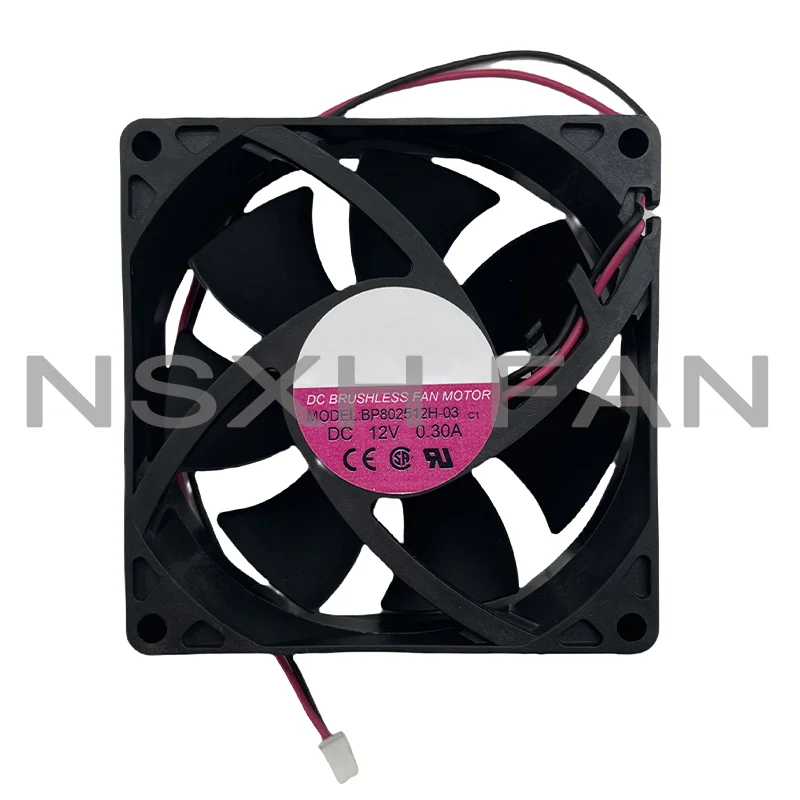 Original BP802512H-03 80*80*25MM 80CM 8025 12V 0.3A Cabinet Chassis Cooling Fan