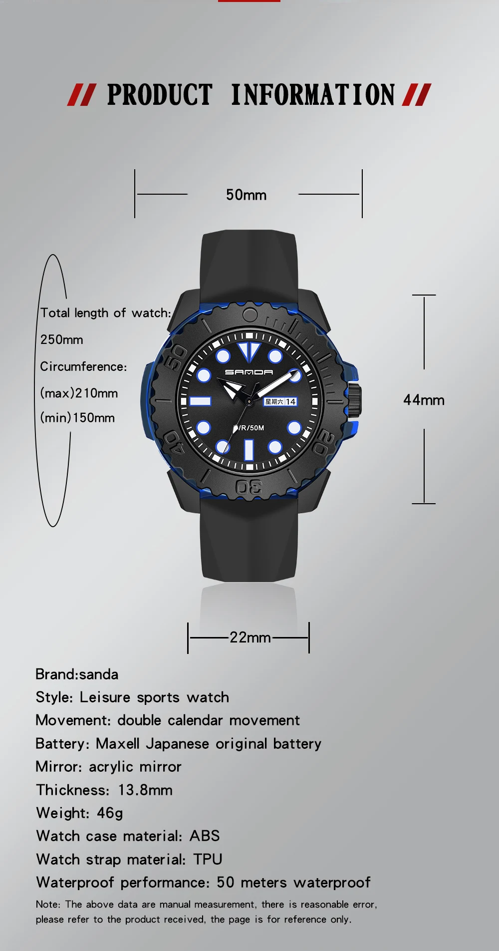 SANDA 3118 Fashion Top Sport Military Watch For Men Quartz Movement Casual 50bar Waterproof Wristwatch Clock Relogio Masculino