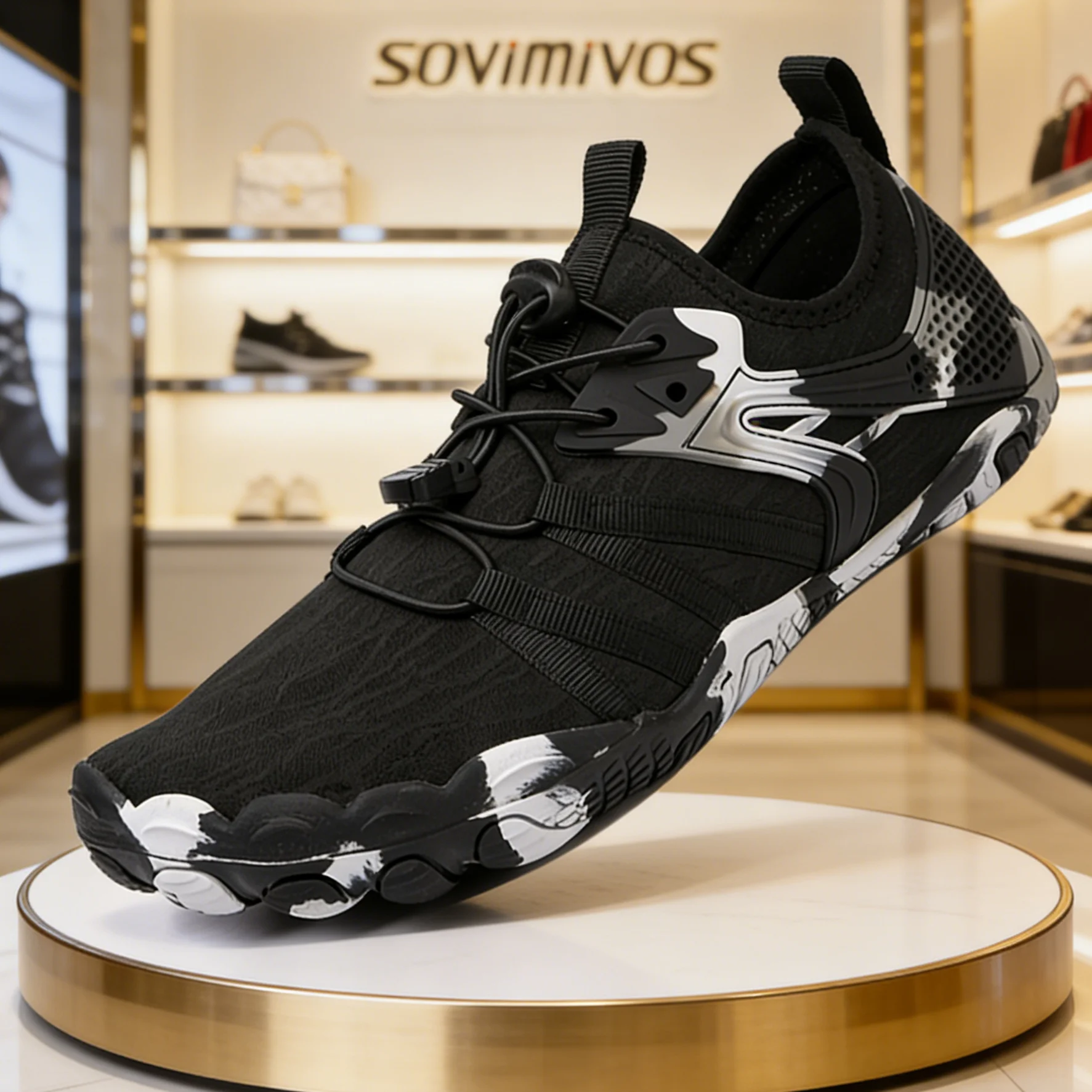 

Быстросохнущие водные кроссовки SOVIMIVOS, нескользящие пятипальцевые кроссовки для мужчин и женщин, для активного отдыха, тенниса, мужские кроссовки для воды