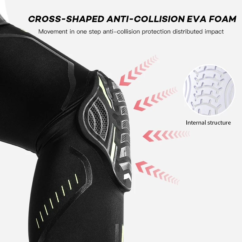 Vilico Sports Anti-Collision Basketball Knee Pads Breathable Atella Protection, Thigh Socks and Protective Gear