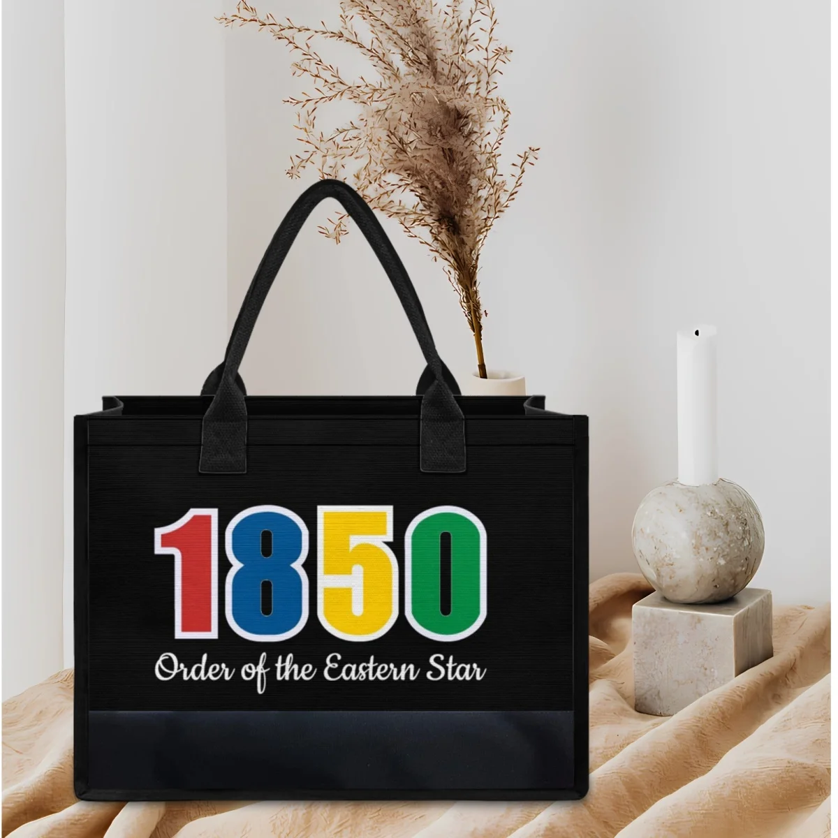 Fashion Commuter Women Shopping Tote Bags 1850 OES Sistars Order Of Eastern Print Beach Bags Classic Trendy Handbags Female 2023