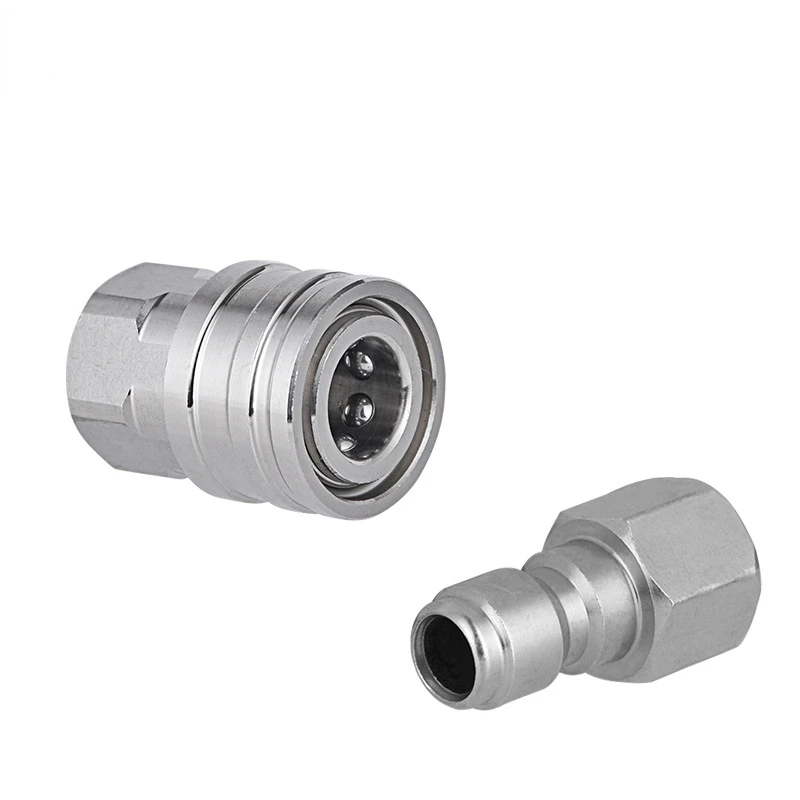 New Stainless Steel 3/8 Male and Female Head High Pressure Cleaning Machine Connection Fittings 1/4 Connector