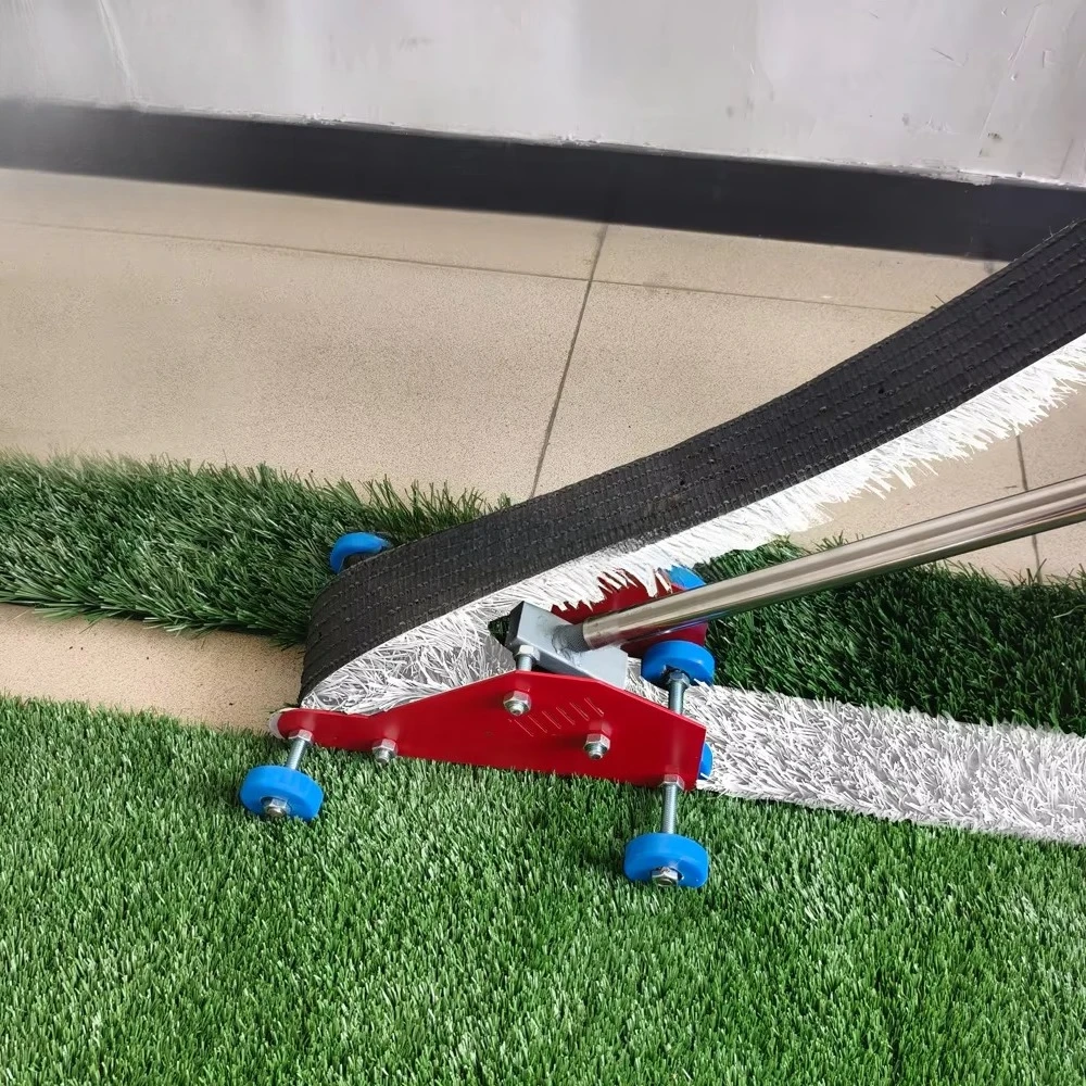White Thread Threading Tool Fixing and Compacting Artificial Turf Installation Tool for Sports Field Garden