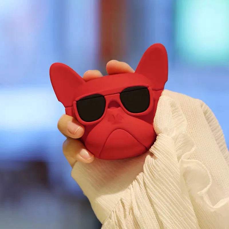 Porte-clés bouledogue mignon pour Apple AirPods merveilleuse Isabel, étui pour écouteurs sans fil en silicone, chien de dessin animé, housse pour AirPods 2, 3, Pro Box, nouveau